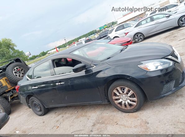 3N1AB7APXHY338965 2017 NISSAN SENTRA Черный Вид задней части салона