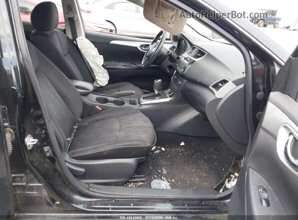 3N1AB7APXHY338965 2017 NISSAN SENTRA Черный Вид салона спереди
