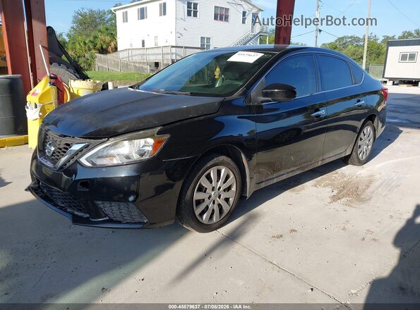 3N1AB7APXHY342823 2017 NISSAN SENTRA Black Vista tres cuartos delantera izquierda