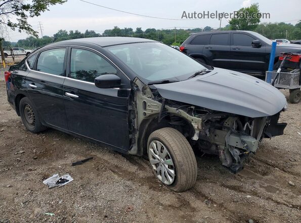 3N1AB7APXHY346953 2017 NISSAN SENTRA Black Delantero derecho
