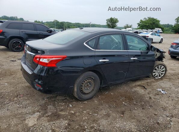 3N1AB7APXHY346953 2017 NISSAN SENTRA Black Trasero derecho
