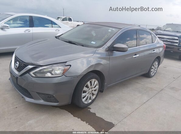 3N1AB7APXHY348010 2017 NISSAN SENTRA Gray წინა მარცხენა ხედი სამი მეოთხედიდან