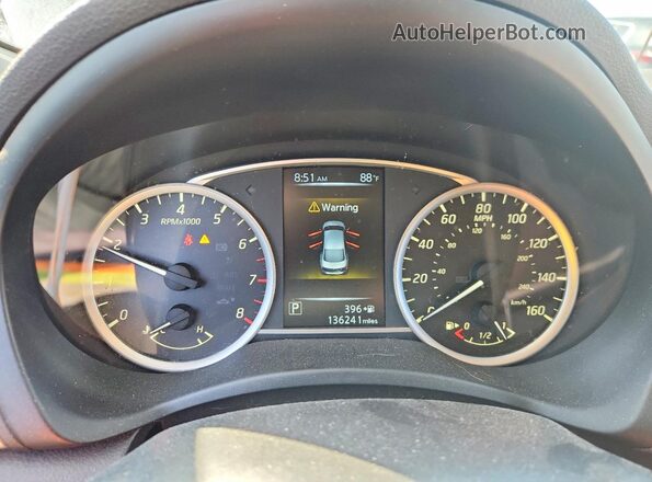 3N1AB7APXHY358360 2017 NISSAN SENTRA Gray Вид щитка приладів