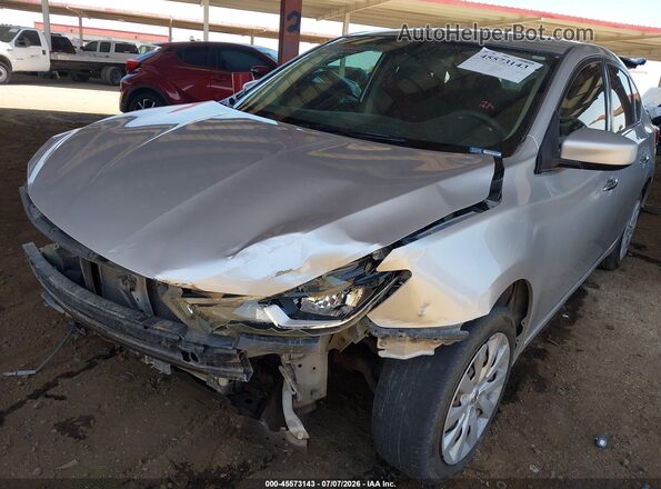 3N1AB7APXHY365437 2017 NISSAN SENTRA Серебряный Вид спереди