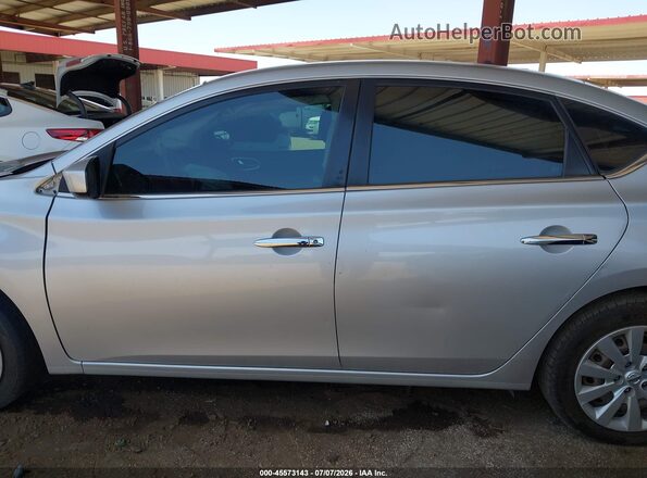 3N1AB7APXHY365437 2017 NISSAN SENTRA Серебряный Вид задней части салона