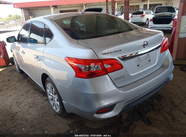 3N1AB7APXHY365437 2017 NISSAN SENTRA Серебряный Задняя левая четверть
