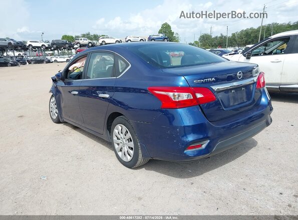 3N1AB7APXHY374798 2017 NISSAN SENTRA Blue Задня ліва чверть