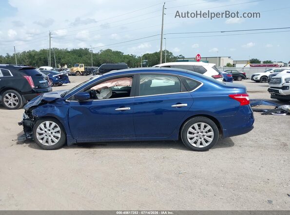 3N1AB7APXHY374798 2017 NISSAN SENTRA Blue Панорамний вид салону 360°
