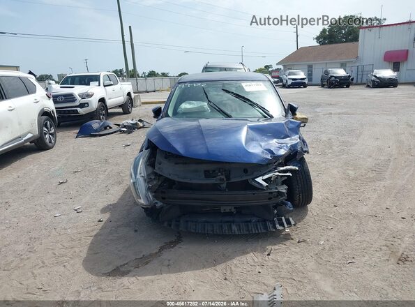 3N1AB7APXHY374798 2017 NISSAN SENTRA Blue Вид щитка приладів