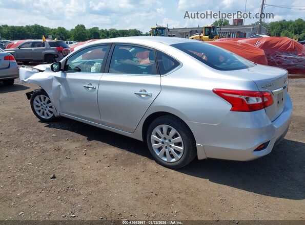 3N1AB7APXHY377507 2017 NISSAN SENTRA Серебряный Задняя левая четверть