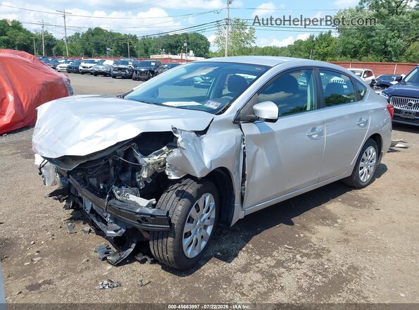 3N1AB7APXHY377507 2017 NISSAN SENTRA Серебряный Вид спереди