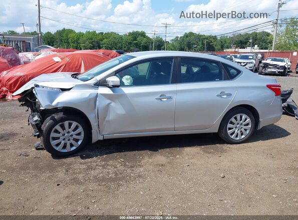 3N1AB7APXHY377507 2017 NISSAN SENTRA Серебряный Панорамный вид салона 360°