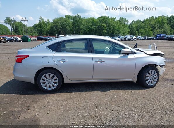 3N1AB7APXHY377507 2017 NISSAN SENTRA Серебряный Вид задней части салона