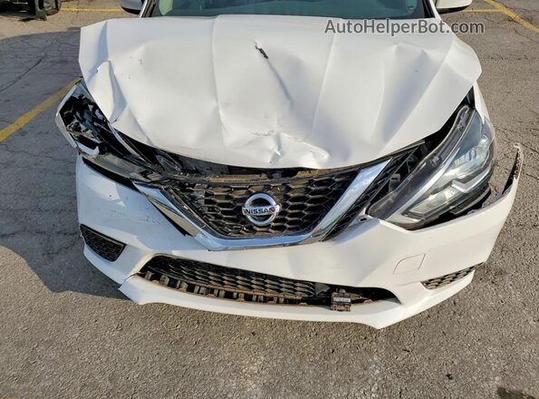 3N1AB7APXJL622602 2018 NISSAN SENTRA Белый Вид задней части салона