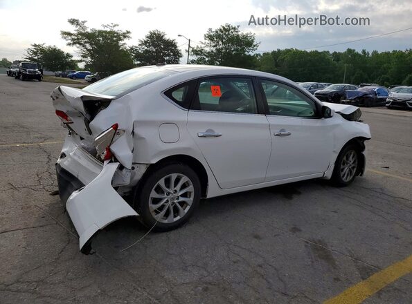 3N1AB7APXJL622602 2018 NISSAN SENTRA Белый Задняя правая четверть