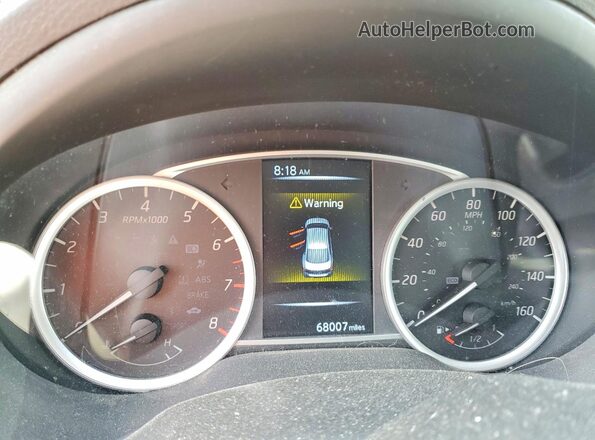 3N1AB7APXJL622602 2018 NISSAN SENTRA Белый Вид щитка приборов