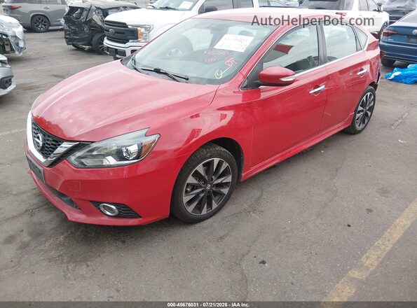 3N1AB7APXJY203328 2018 NISSAN SENTRA Red Передня ліва чверть
