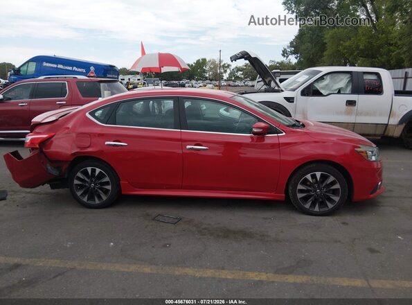 3N1AB7APXJY203328 2018 NISSAN SENTRA Red Вид задньої частини салону