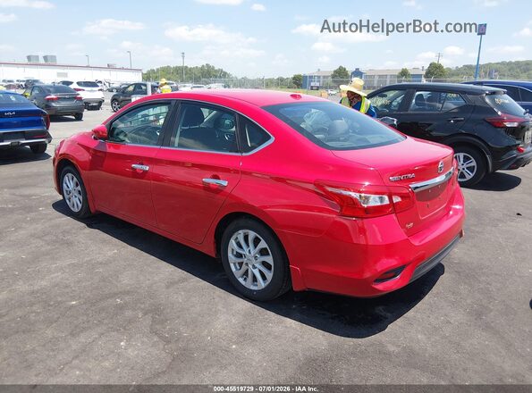 3N1AB7APXJY210621 2018 NISSAN SENTRA Red Задня ліва чверть