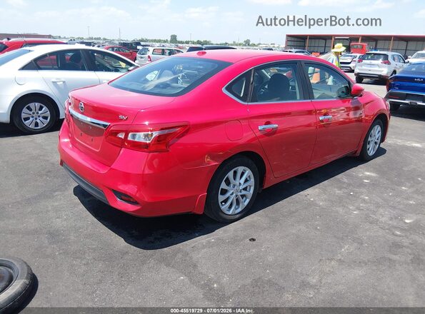 3N1AB7APXJY210621 2018 NISSAN SENTRA Red Задня права чверть