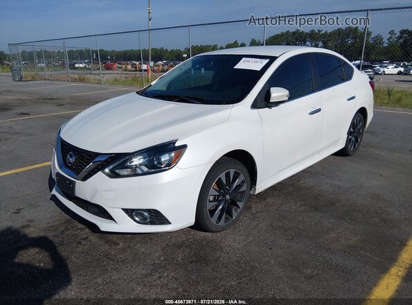 3N1AB7APXJY217665 2018 NISSAN SENTRA White Առջևի ձախ երեք քառորդ տեսարան