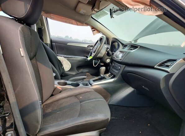 3N1AB7APXJY220582 2018 NISSAN SENTRA Black Front interior view