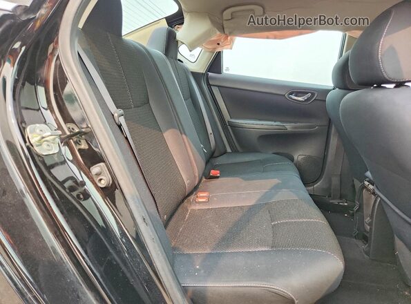 3N1AB7APXJY220582 2018 NISSAN SENTRA Black Rear seats view