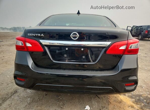 3N1AB7APXJY220582 2018 NISSAN SENTRA Black Rear view