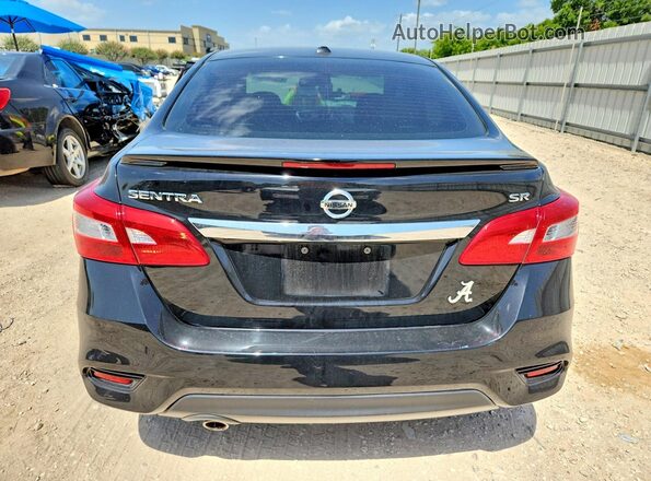 3N1AB7APXJY221554 2018 NISSAN SENTRA Black Rear view