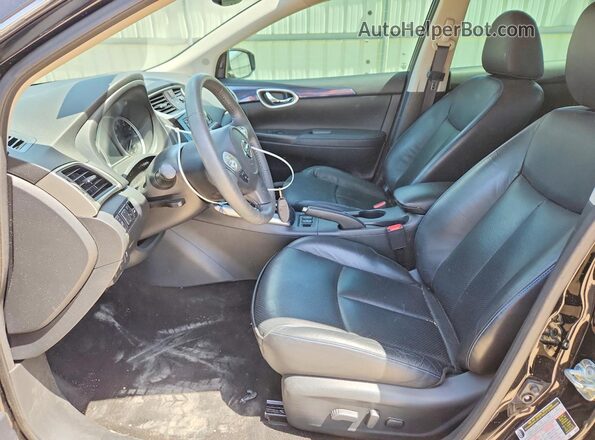 3N1AB7APXJY221554 2018 NISSAN SENTRA Black Front interior view