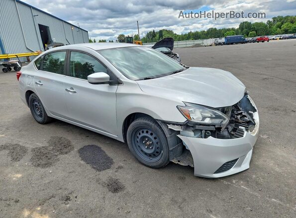 3N1AB7APXJY246731 2018 NISSAN SENTRA Silver Front right