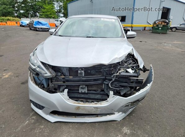 3N1AB7APXJY246731 2018 NISSAN SENTRA Silver Front view