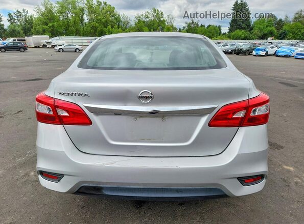 3N1AB7APXJY246731 2018 NISSAN SENTRA Silver Rear view