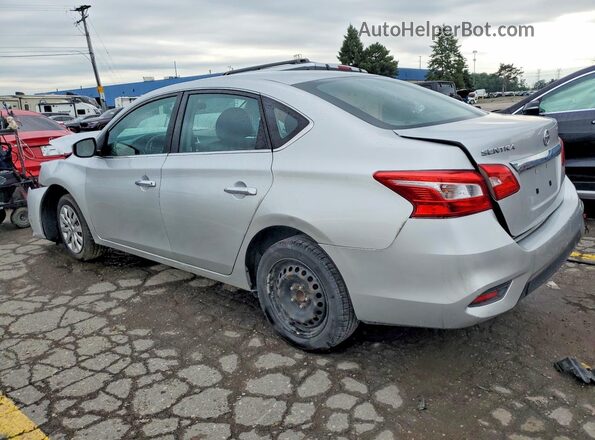 3N1AB7APXJY252237 2018 NISSAN SENTRA Серебряный Задняя левая четверть