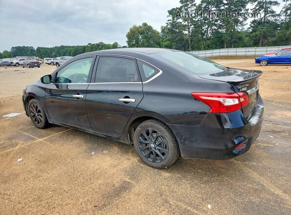 3N1AB7APXJY278112 2018 NISSAN SENTRA Black Trasero izquierdo