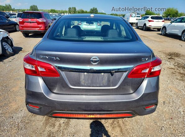 3N1AB7APXJY279616 2018 NISSAN SENTRA Gray Rear view