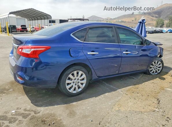 3N1AB7APXJY285691 2018 NISSAN SENTRA Blue Rear right