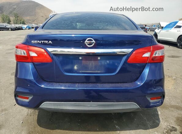 3N1AB7APXJY285691 2018 NISSAN SENTRA Blue Rear view