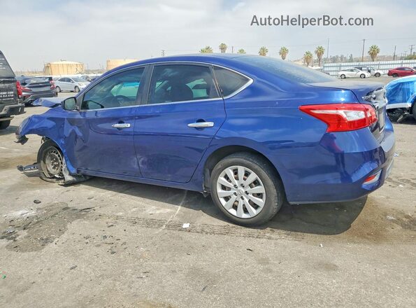 3N1AB7APXJY285691 2018 NISSAN SENTRA Blue Rear left