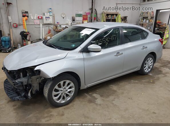 3N1AB7APXJY292222 2018 NISSAN SENTRA Silver Front left