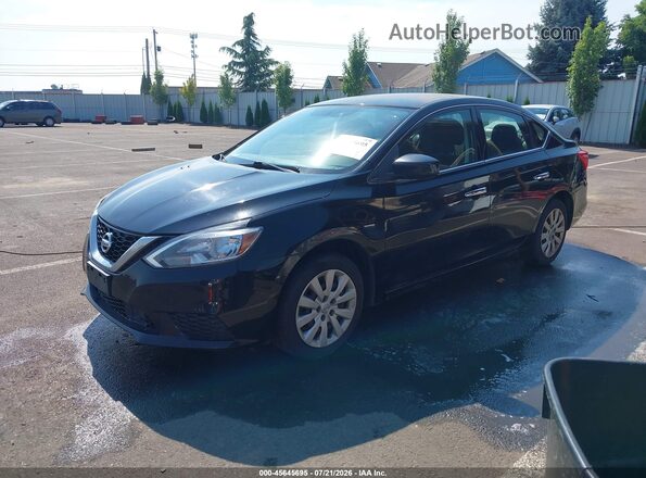 3N1AB7APXJY294617 2018 NISSAN SENTRA Black Առջևի ձախ երեք քառորդ տեսարան