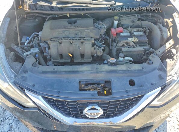 3N1AB7APXJY317569 2018 NISSAN SENTRA Black უკანა სალონის ხედი