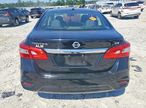 3N1AB7APXJY317569 2018 NISSAN SENTRA Black უკანა ხედი