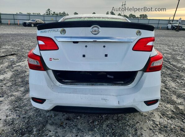 3N1AB7APXJY337255 2018 NISSAN SENTRA White Rear view