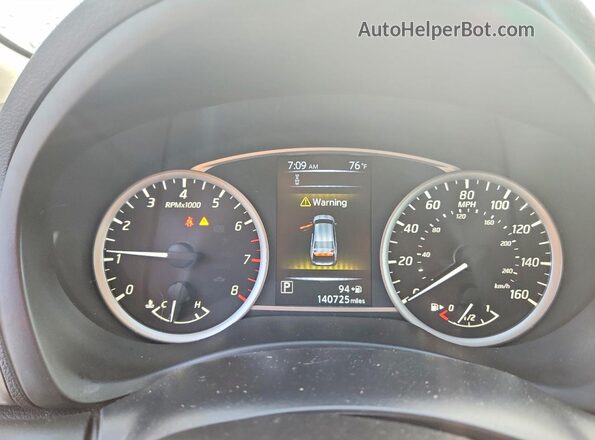 3N1AB7APXJY337255 2018 NISSAN SENTRA White Instrument cluster view