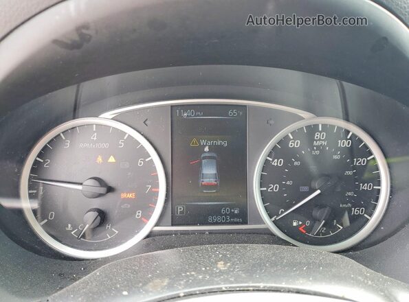 3N1AB7APXJY345114 2018 NISSAN SENTRA Black Вид щитка приладів