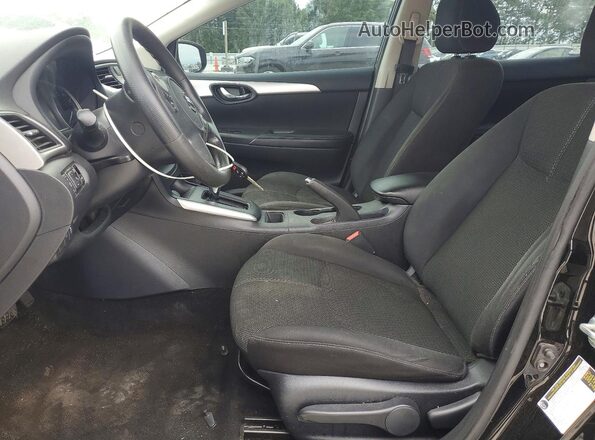 3N1AB7APXJY345114 2018 NISSAN SENTRA Black Вид салону спереду