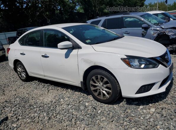 3N1AB7APXKL613562 2019 NISSAN SENTRA White Front right