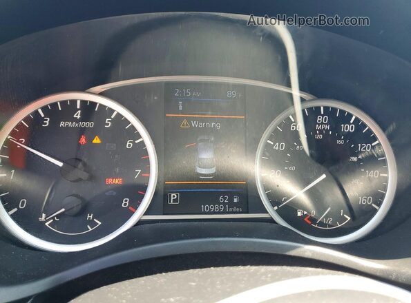 3N1AB7APXKL613562 2019 NISSAN SENTRA White Instrument cluster view