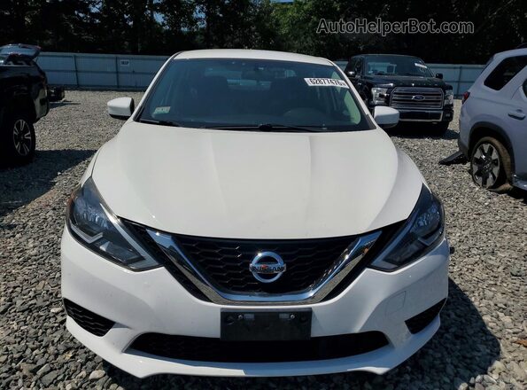 3N1AB7APXKL613562 2019 NISSAN SENTRA White Front view